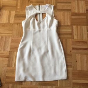 BCBG white cutout party dress